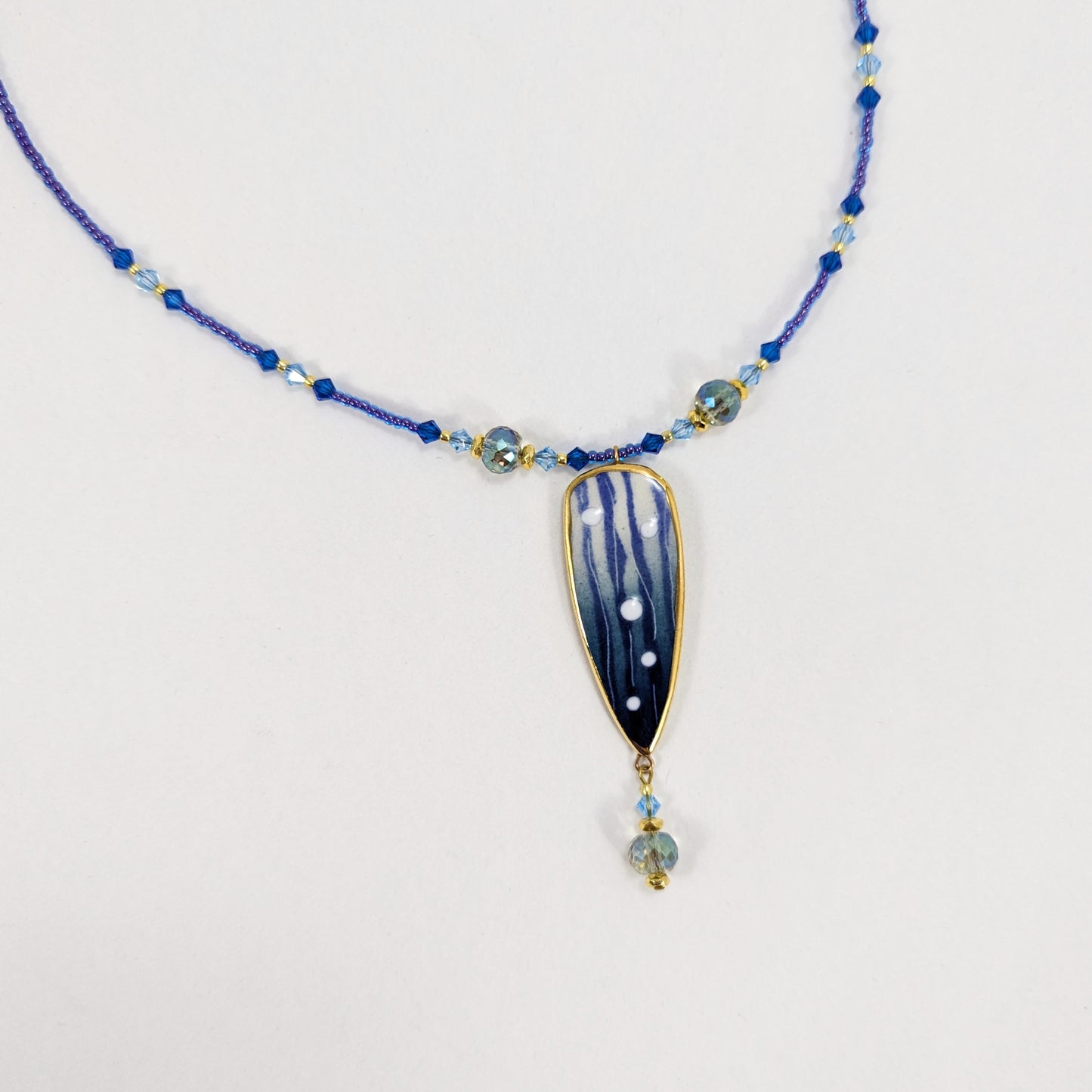 Blue Pointed Necklace