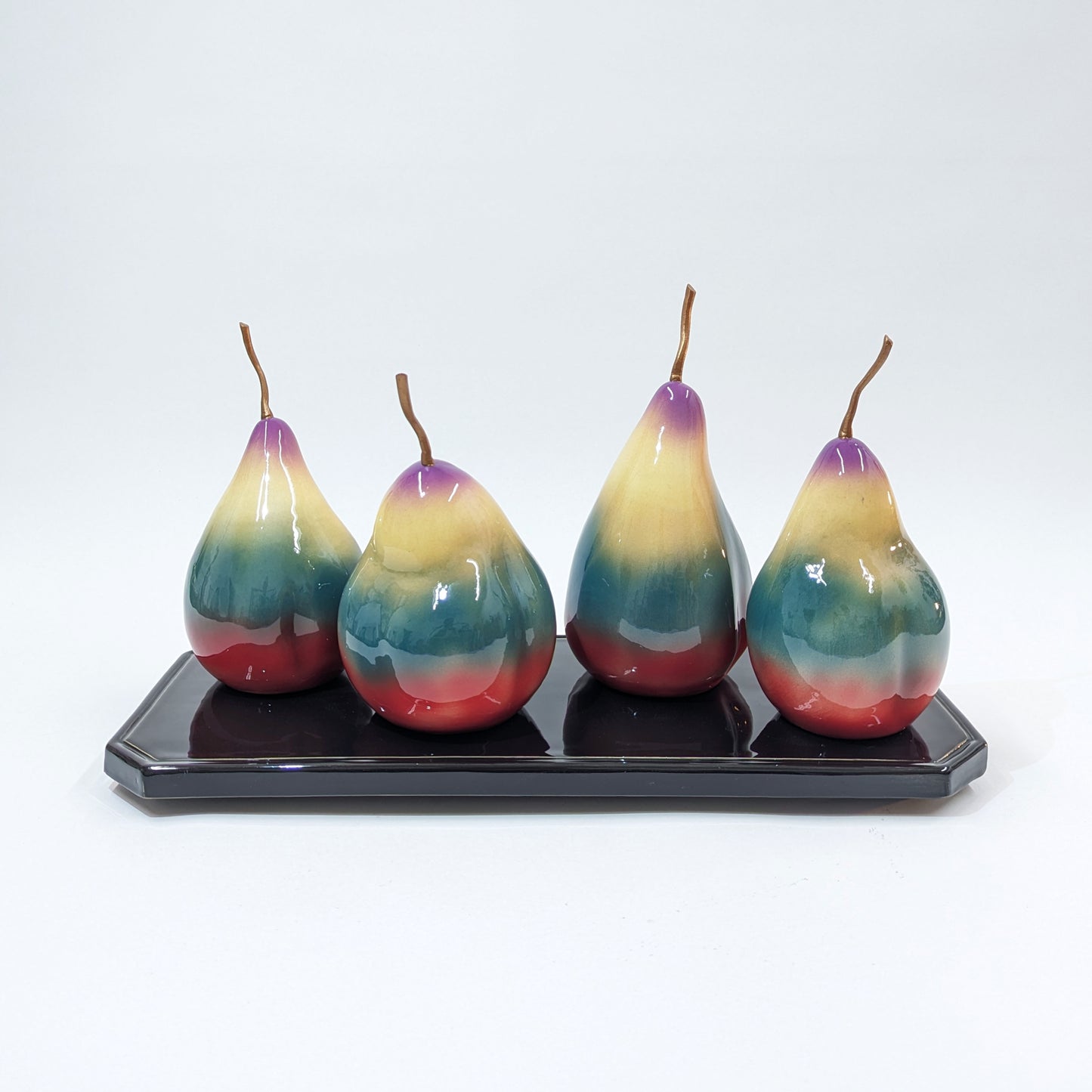 Pear Sculptures on a Base (4, large)