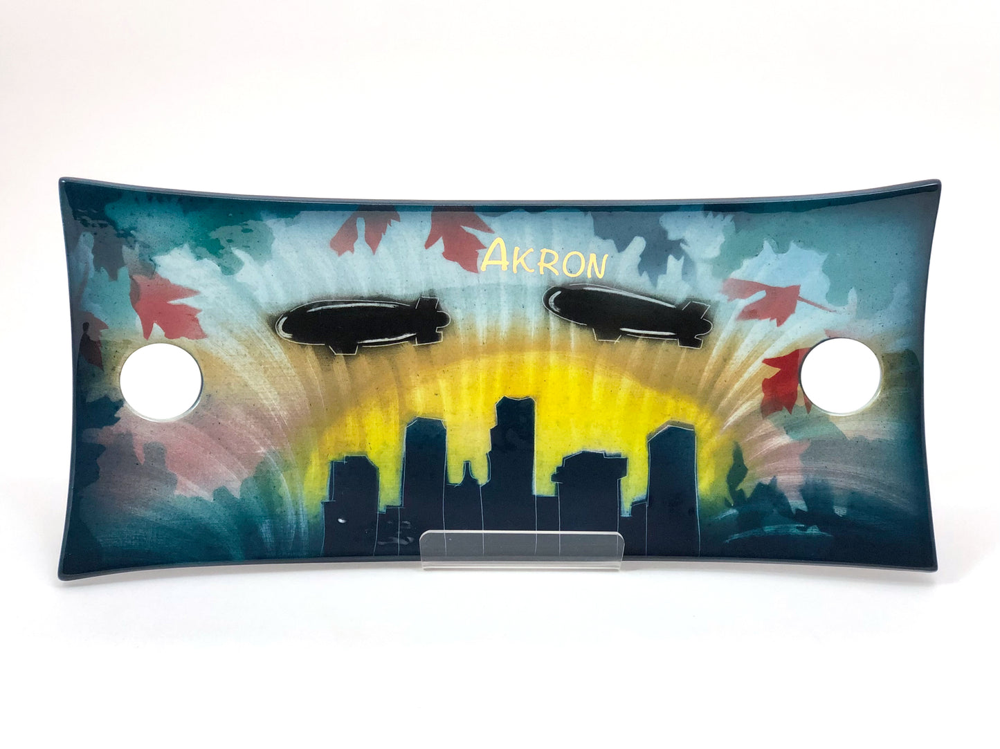 Akron Blimp Curved Rectangle Tray