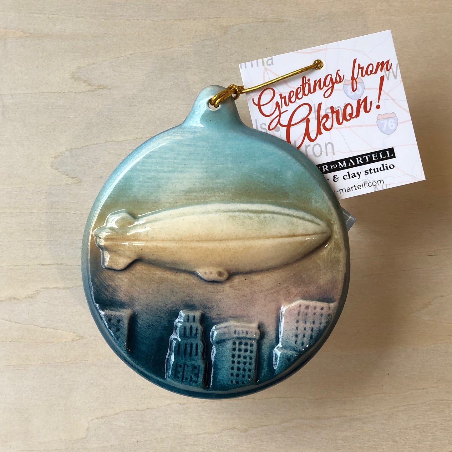 Akron Blimp Ornaments (Set of 3) Pre-Order