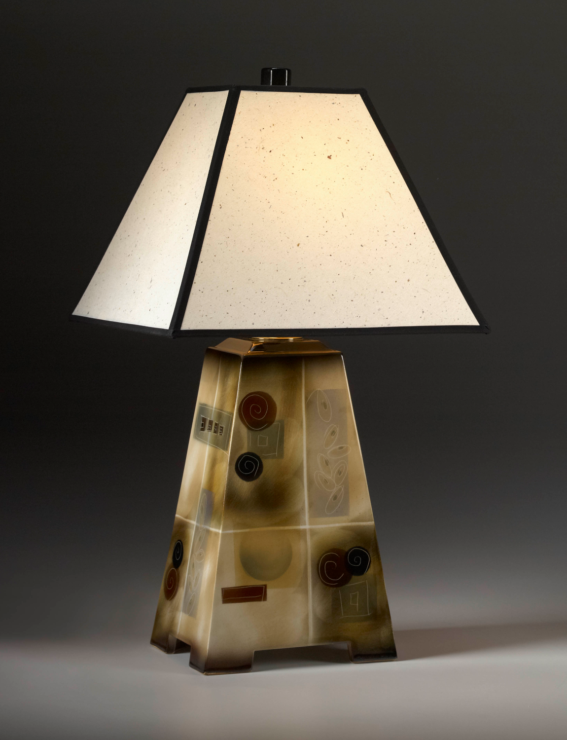 Short Four Sided Table Lamp